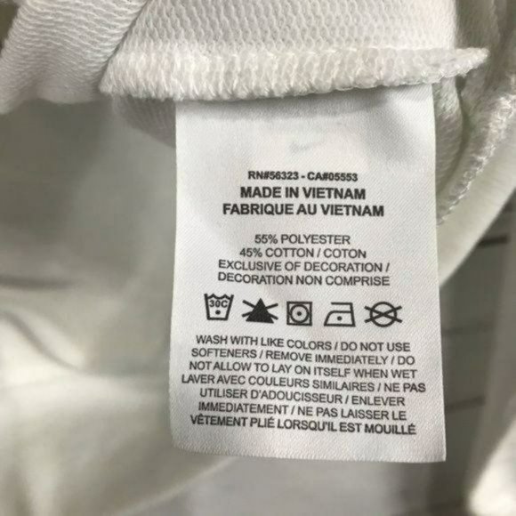 Nike White Active Training Yoga Top XS Oversized, New - Picture 4 of 7